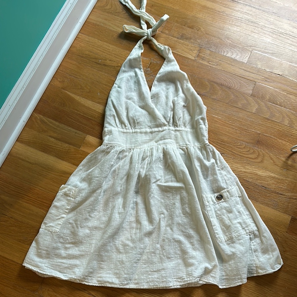 American Eagle White Halter Top